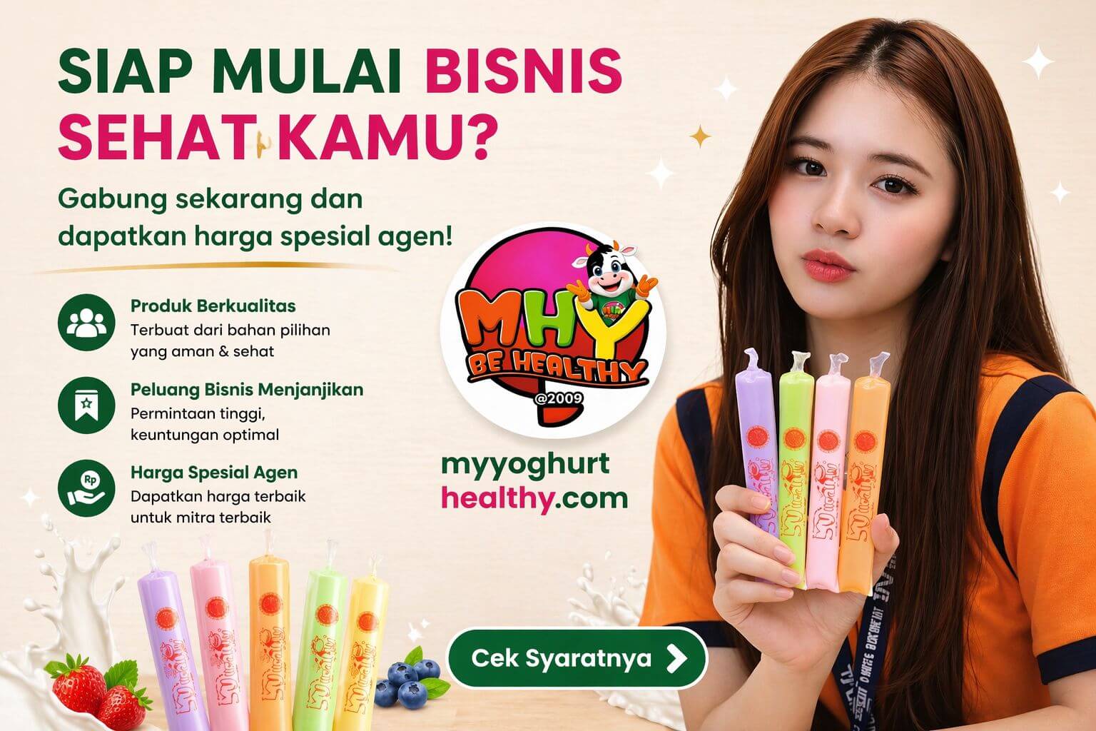 Yogurt stik My Healthy sebagai solusi nutrisi keluarga